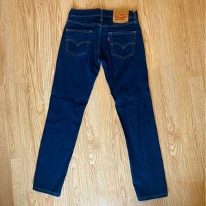 Levis Men’s Jeans Dark Blue Slim Fit 29”x30”